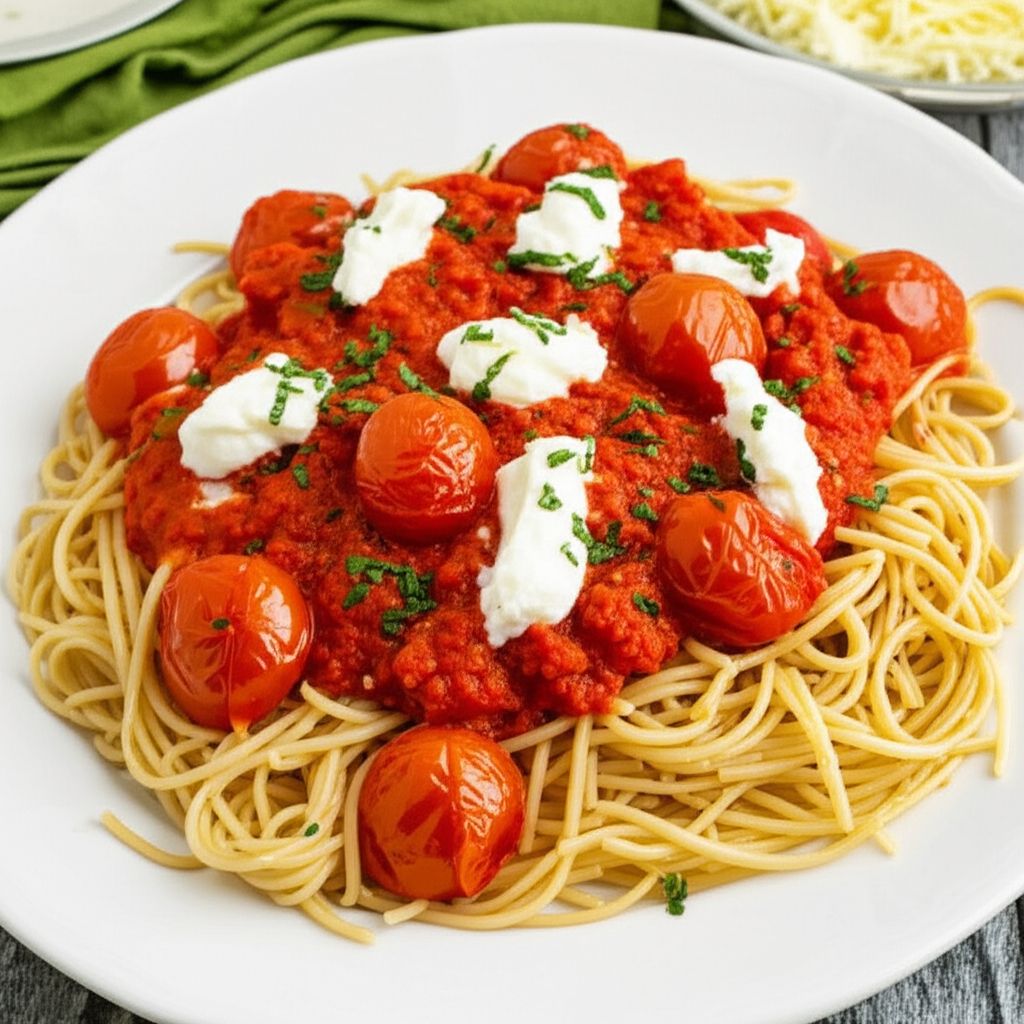 Roasted Cherry Tomato Pasta